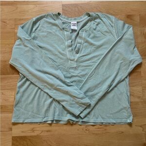 Melrose and Market Soft Green Top